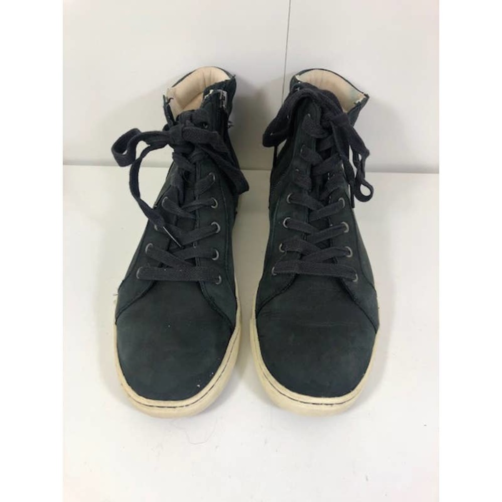 Ugg Gradie Hi Top Lace-Up Trainer Sneakers 1014607 Black Leather Women's US 11
